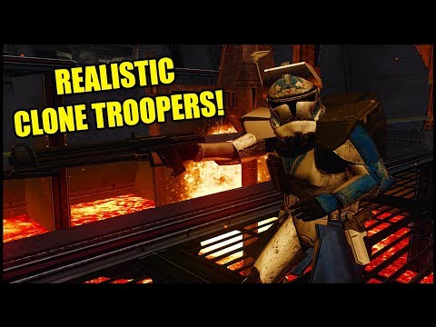 Hyper Realistic Clone Wars Soldiers! - Star Wars: Battlefront II Improved Sides Mod
