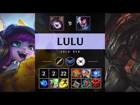 Lulu Mid vs Yasuo - KR Diamond Patch 25.S1.1
