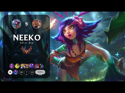 Neeko Mid vs Qiyana - KR Grandmaster Patch 13.18
