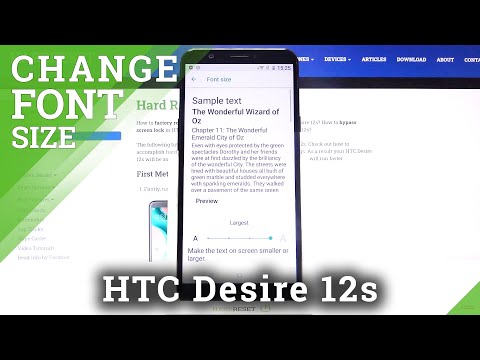 How to Change Text Size in HTC Desire 12s – Manage Font Size