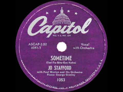 1950 Jo Stafford - Sometime
