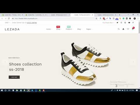 Header and Footer Setting - Lezada Shopify Theme