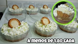 Faça e Venda mais Prático e Rápido, Menos de 20 minutos já está pronto! Tortinha de limão no Pote 🍋