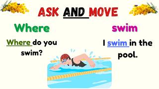 Learn English with Action 🚶 Easy Question &amp; Answer