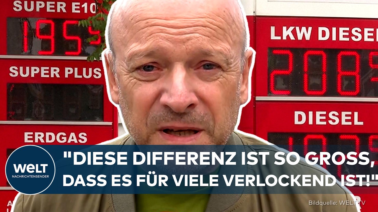 SPRIT-SCHOCK: "Enorme Belastung!" Deutsche stürmen Tschechien! Billiger Sprit lockt Autofahrer!