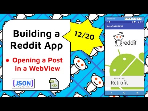 Reddit Post in a WebView Build a Reddit App Part 12