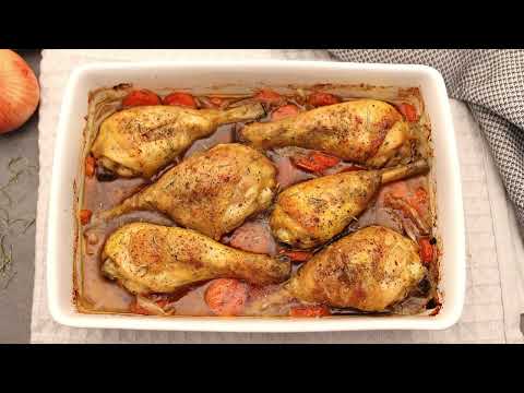 Muslos de pollo al horno con patatas