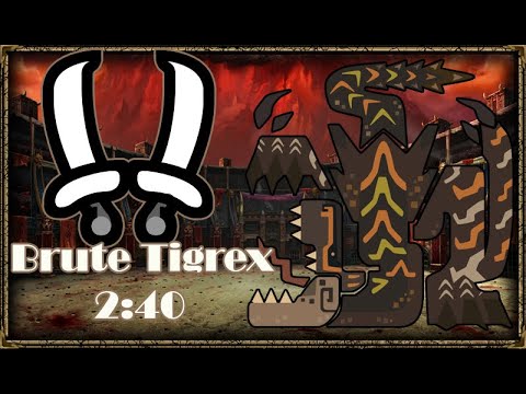 Monster Hunter World Iceborne Brute Tigrex Arena 2:40 Solo Dualblades