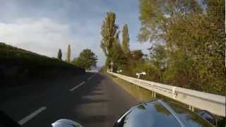 preview picture of video 'Ballade dans la campagne genevoise en Harley Davidson Road King 1700 - HD run in Geneva countryside'
