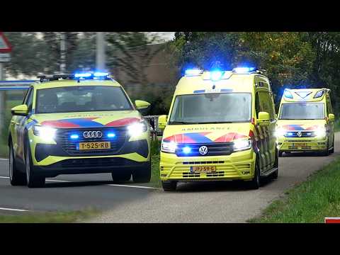 Fietser door blikseminslag getroffen in Dokkum | Ambulancedienst met spoed onderweg