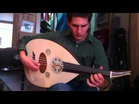 Ilias is playing Ussak sirto with Turkish style oud made by Dimitris Rapakousios