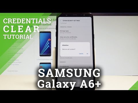 How to Clear Credentials SAMSUNG Galaxy A6+ - Delete Certificates |HardReset.Info