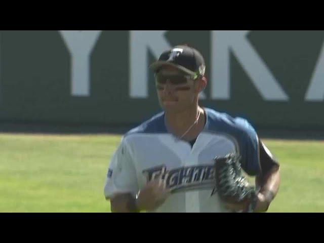【6回表】ファイターズ・大田 大きな当たりをランニングキャッチ!! 2021/8/6 F-DB(エキシビションマッチ)