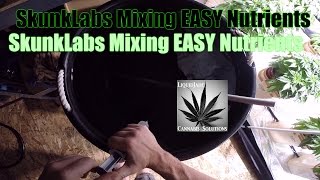 How To Mix Cannabis Nutrients - Skunk Labs HC