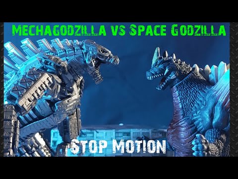 Mechagodzilla vs Space Godzilla - STOP MOTION!