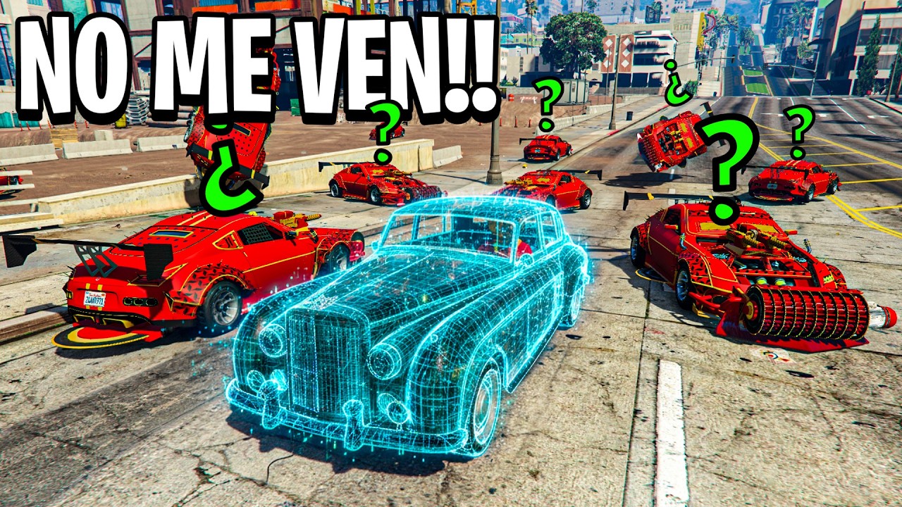 Tengo que COMPORTARME como un NPC para GANAR!! Llevo un COCHE de ABUELA!! - GTA 5 Online