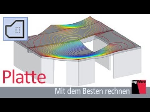 AxisVM 13 | Modeling, Calculation & Dimensioning of a Plate [de]