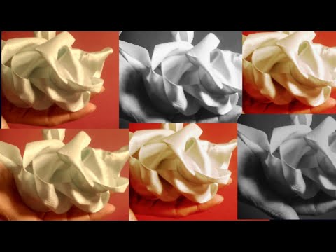 How to Make Ribbon Rose// Easy Making With Hand