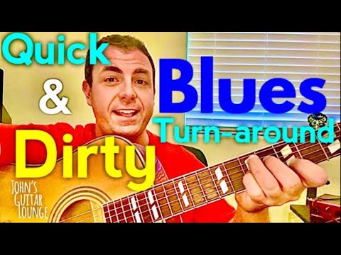 Quick & Dirty Blues Turn-around [walking bass line]