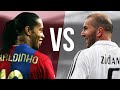 Ronaldinho VS Zidane - Who Is Better? - Crazy Skills Show & Goals - HD