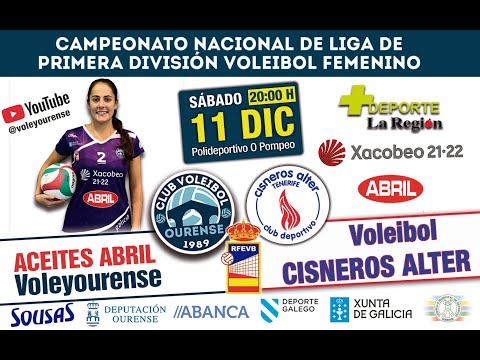 ACEITES ABRIL VOLEYOURENSE-CISNEROS ALTER VB (TENERIFE)