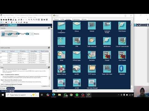 17.7.7 Packet Tracer- Troubleshoot Connectivity Issues Physical mode