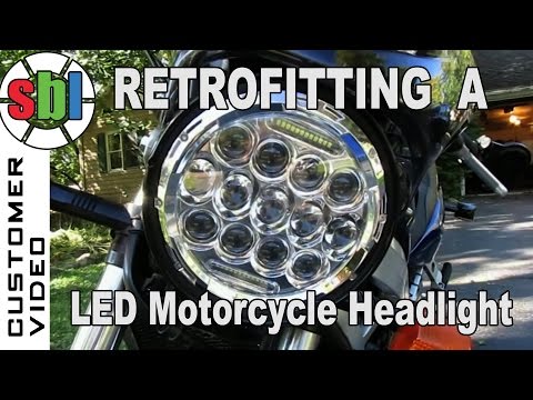 Retrofitting A LED Motorcycle Headlight