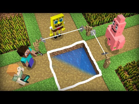 Awesome TRAPS for SPONGEBOB in Minecraft online !!! *most useful traps*