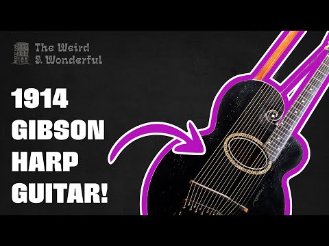 1914 Gibson Style U Harp Guitar image 16