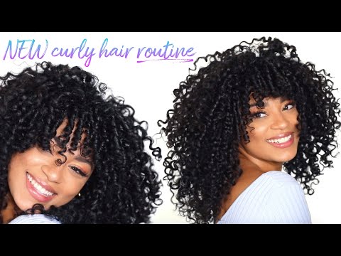 NEW Curly Hair Routine! Defined + Volume (with curly...