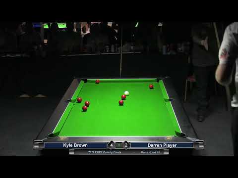2022 EBPF County Finals -Mens Singles - Last 16 - Kyle Brown v Darren Player