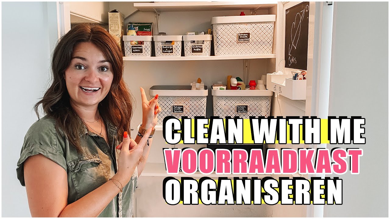 CLEAN WITH ME | Voorraadkast organiseren 2021| Trapkast opruimen | DIDI VAN BERGEN