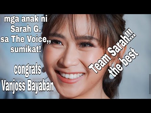 Mga anak ni Sarah Geronimo sa The Voice mga sumikat. Vanjoss Bayaban, bagong winner