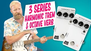 Video thumbnail for FINALLY! A JHS 3 Series tremolo (harmonic & standard) + A spooky/mystical Octave Reverb. by 60 Cycle Hum