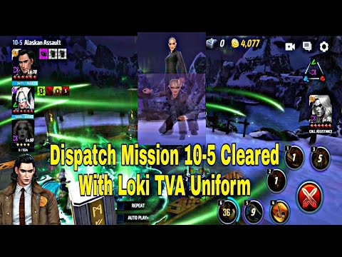 Dispatch Mission Last Stage Clear With Loki TVA Uniform | Loki PVE New Meta - Marvel Future Fight