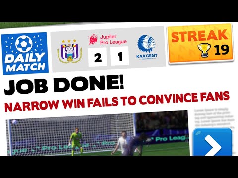 19 Streak - Score! Hero 2022 - Anderlecht Vs. Gent