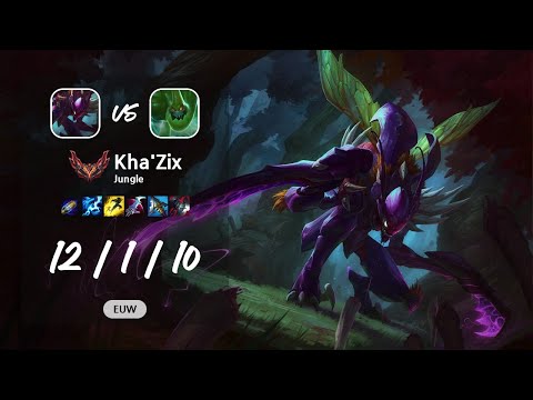 Kha'Zix Jungle vs Zac - EUW GrandMaster Patch 13.9