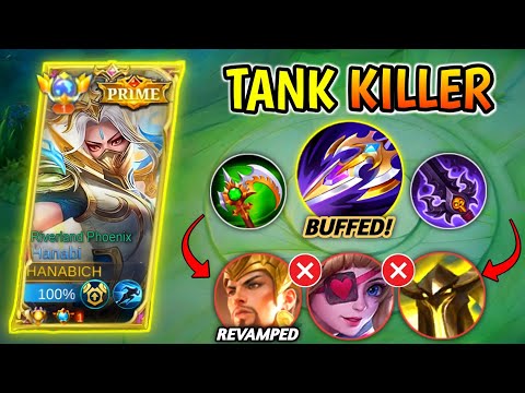 GOODBYE TANK META!! USING HANABI 🔥(DAMAGE HACK) | HANABI BEST BUILD 2023 | MOBILE LEGENDS