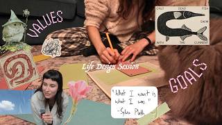 A Life Design Session: Setting Abstract Goals, Analogue Vision Board, Values & Finding the WHY