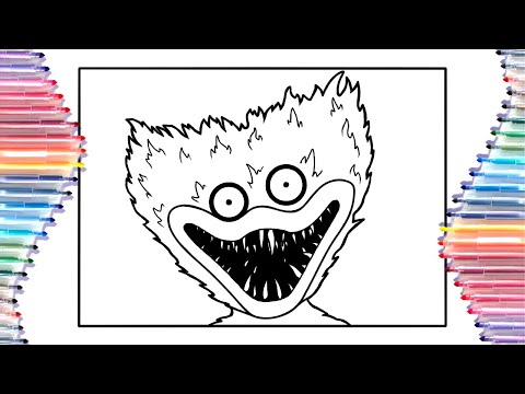 Huggy Wuggy Coloring page / Poppy Playtime Coloring / Tobu Itro-Sunburst [NCS Release]