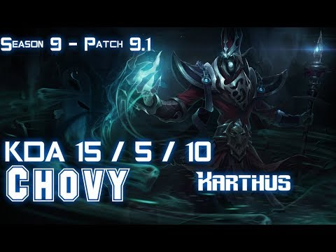 Chovy KARTHUS vs GALIO Mid - Patch 9.1 KR Ranked