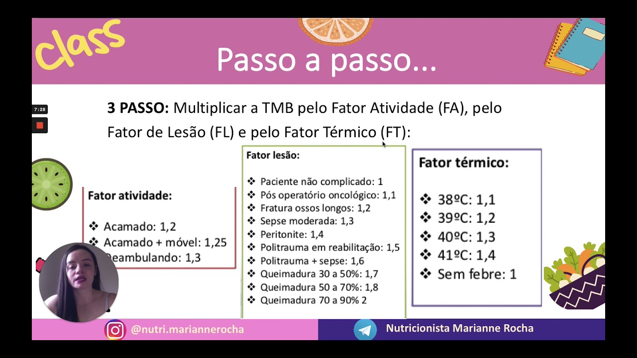 COMO CALCULAR O VET COM A EQUAÇÃO DE HARRIS E BENEDICT | DIETOTERAPIA