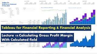 Lecture 18:  Calculating Gross Profit Margin with Calculated field - Course: Tableau for FA-FR