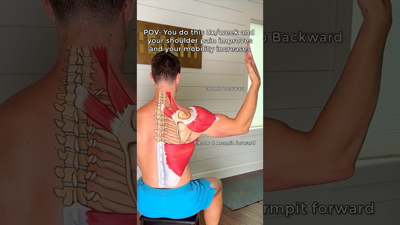 Shoulder pain relief exercise and improve shoulder mobility!