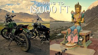 Riding to the World's Highest Roads! 🏍️ Himalayan Adventure to Khardung La – Part 3
