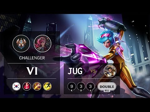 Vi Jungle vs Xin Zhao - KR Challenger Patch 9.8