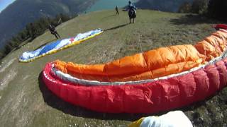 preview picture of video 'Paragliding - Gleitschirm Urlaub Molveno Sept. 2010'