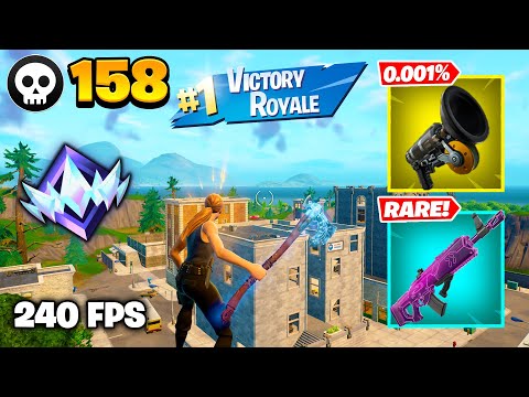 158 Elimination "RANKED RELOAD” Gameplay Wins (Fortnite Chapter 7 Keyboard & Mouse)