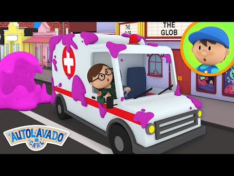 La Ambulancia De Amber La Ambulancia De Amber| El Autolavado de Carl | Caricatura Para Niños