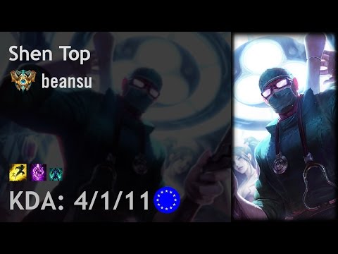 Shen Top vs Nautilus - beansu - EUW Challenger Patch 6.24